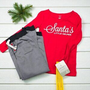 Carter's Santa's Little Helper Pajama Set Kids Size 4